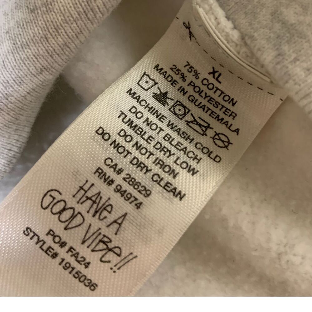 Stussy Milk Crew Ash Heather Graphic Crewneck Sweatshirt XL - Picture 11 of 11
